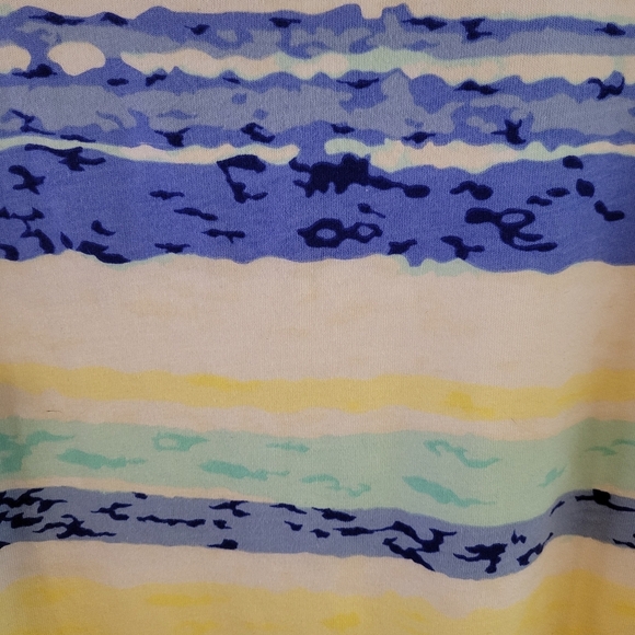 Shenanigans Woman striped short sleeve tee- 3X.           J106 - Picture 2 of 6